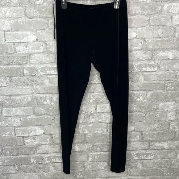 Eileen Fisher Stretch Velvet Knit Leggings - Picture 2 of 6